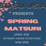 SDSU Japan Student Association - Spring Matsuri - April 5th